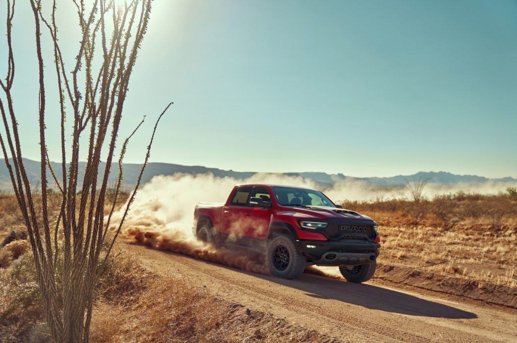 2021 Ram 1500 TRX in the desert. 