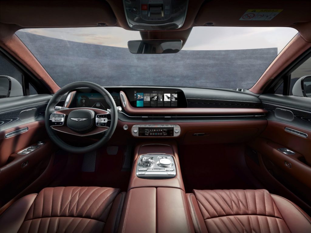 2023 Genesis G90 interior layout. 