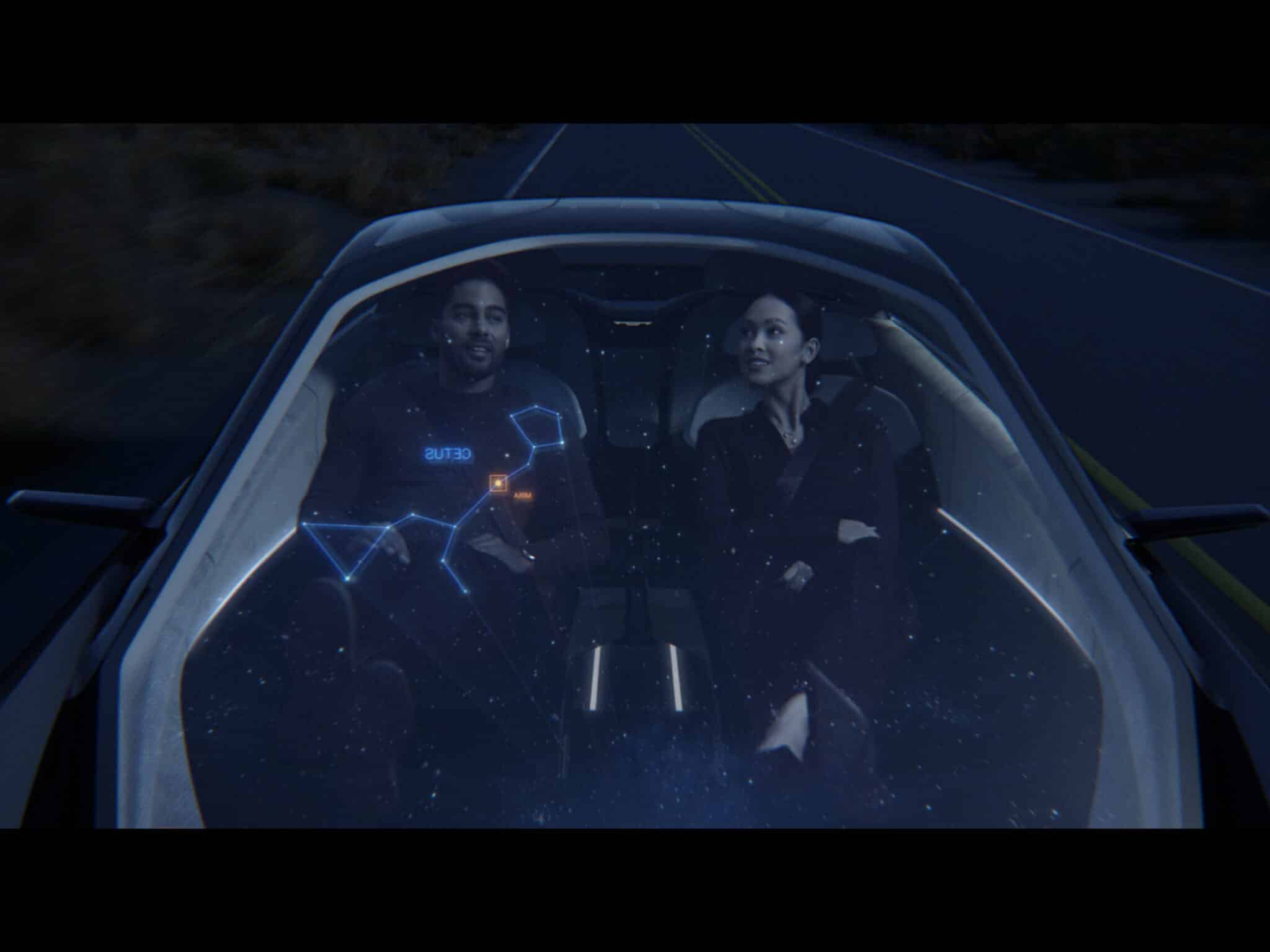 Chrysler Halcyon Concept Stargazing Mode.