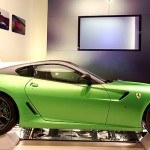 Green Ferrari 599 hybrid HY-KERS