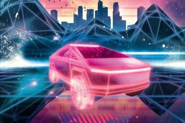 Maximum Outrun Tesla Cybertruck poster