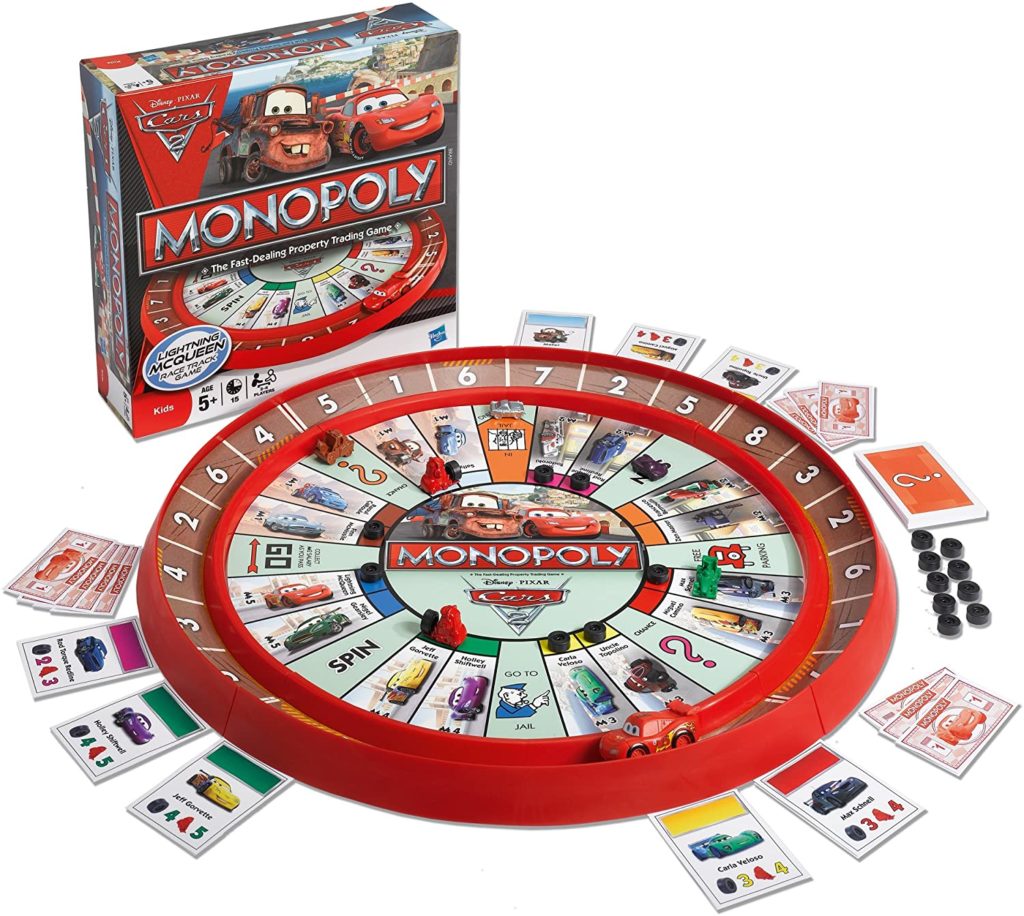 Monopoly Cars 2 Race Track - Car-Themed Monopoly Games. 