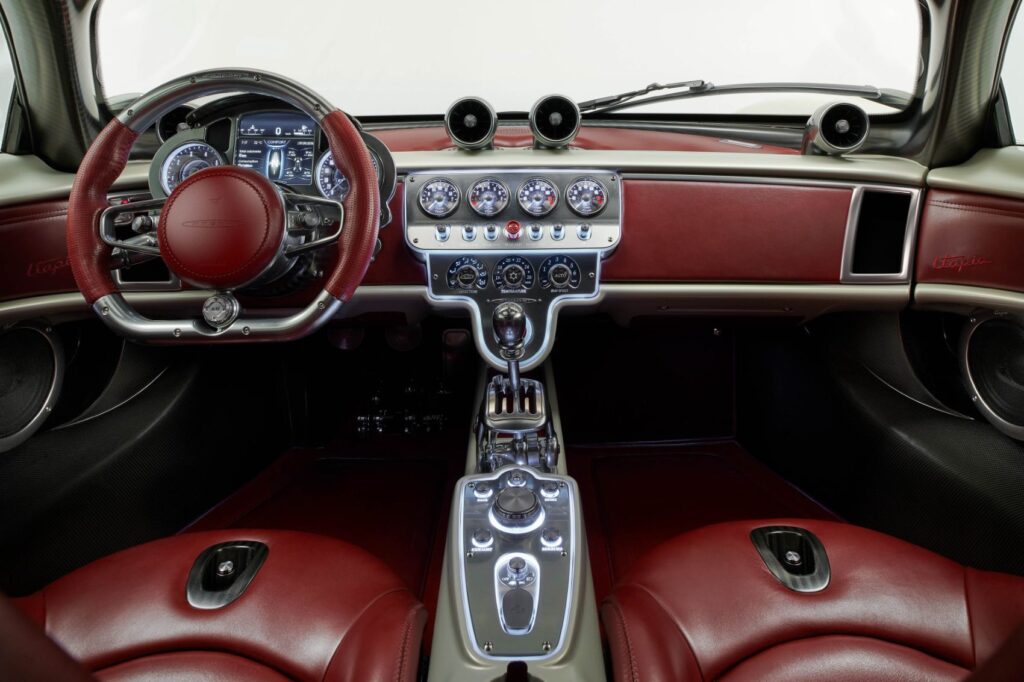 Pagani Utopia interior layout. 